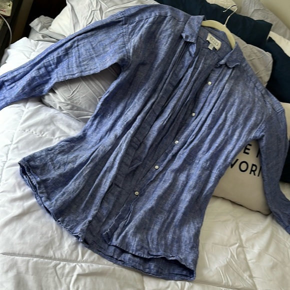 100 % linen button up AYR top - Picture 1 of 5
